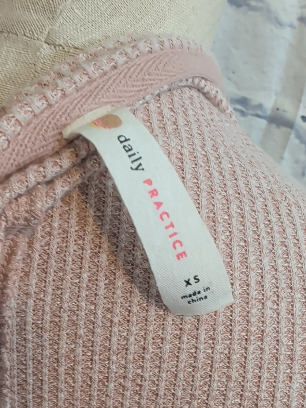 Anthropologie Daily Practice Mixed Knit Thermal Long Sleeve - Size XS - Picture 6 of 8